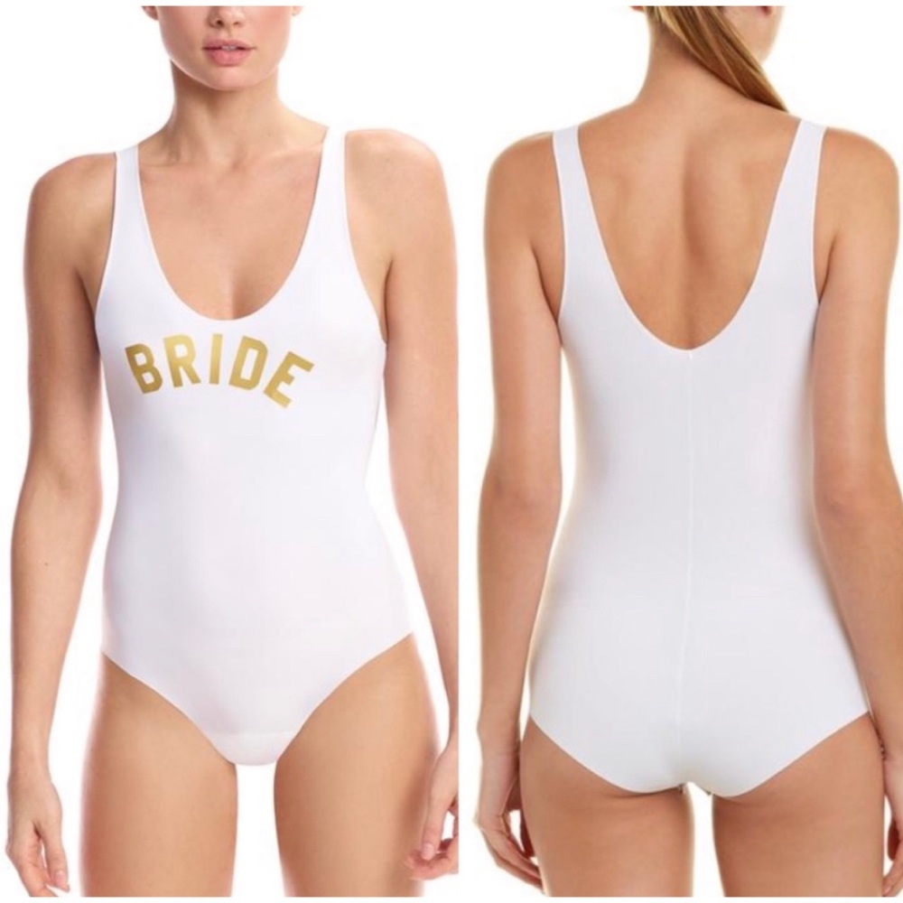 NWOT Commando Bride One Piece Bodysuit white gold size medium